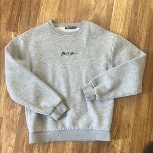 Nasty Gal Gray Crewneck Sweater